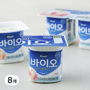 매일바이오 백도 요거트, 85g, 8개