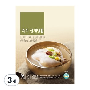 올가홀푸드 즉석 삼계탕, 900g, 3개