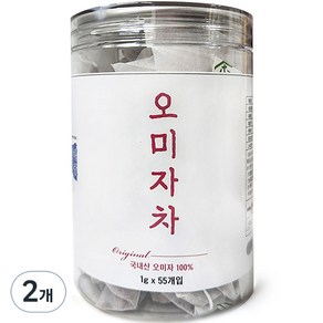 산해랑 볶은 오미자차, 1g, 55개입, 2개