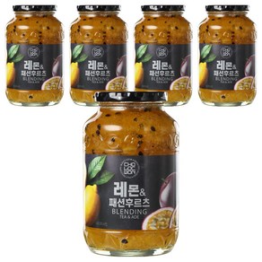 초록원 레몬 앤 패션후르츠 액상차, 1kg, 1개입, 5개