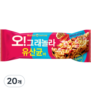 마켓오네이처 오그래놀라 유산균바, 35g, 20개