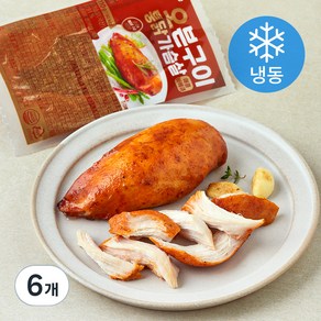 굽네 오븐구이 통닭가슴살 매콤바베큐 (냉동), 110g, 6개