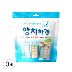 양치하개 반려견 덴탈껌 24p, 스케일링, 360g, 3개