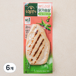 더건강한 닭가슴살 순살 청양고추, 100g, 6개, 1개입