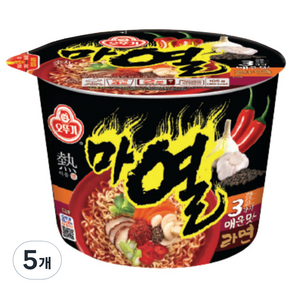 오뚜기 마열 라면 105g, 5개