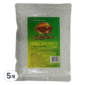 큐팜스 녹차파우더 라떼용, 5개, 500g