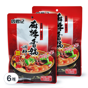 주군기 마라샹궈 소스, 200g, 6개