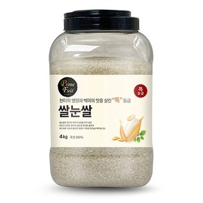 Pime Field 2024년산 햅쌀 쌀눈쌀 백미, 특등급, 4kg, 1개