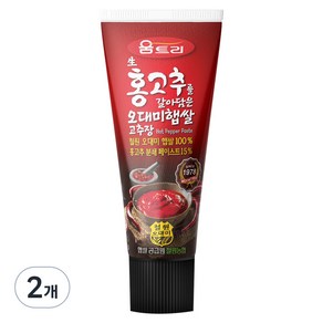 움트리 생홍고추를 갈아담은 오대미 햅쌀 고추장, 120g, 2개