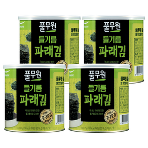 풀무원 파래김 캔, 25g, 4개