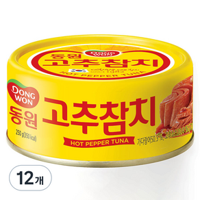동원 고추 참치, 250g, 12개
