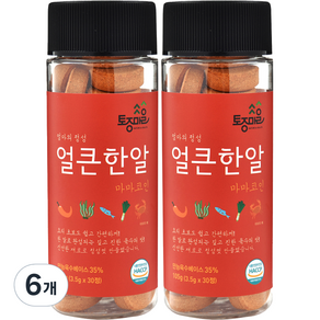 토종마을 HACCP인증 마마코인 얼큰한알 30코인 3.5g x 30정 X 2개, 105g, 6개