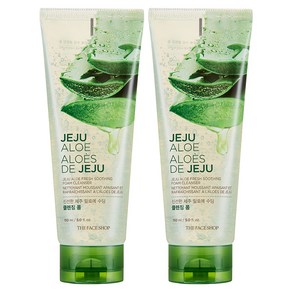 더페이스샵 신선한 제주 알로에 수딩 클렌징 폼, 150ml, 2개
