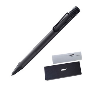 LAMY 사파리 볼펜 + 케이스 + 리플렛, 챠콜블랙, 1개