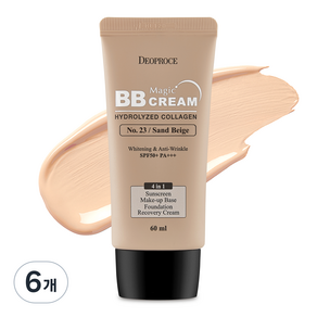 디오프러스 매직 비비크림 SPF50+ PA+++, 샌드베이지, 60g, 60ml, 6개