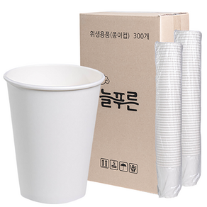 늘푸른 무인쇄 종이컵 380ml