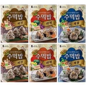 맛있는풍경 주먹밥 야채 24g + 버섯 24g + 해물 24g, 2세트, 72g