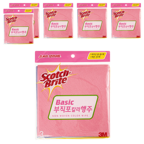 스카치브라이트 부직포 칼라 행주 3종 세트, 6개
