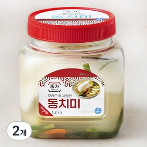 종가집 오래오래 시원한 동치미, 1.2kg, 2개