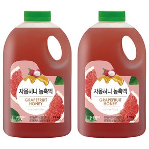 스위트컵 자몽허니 농축액, 1.9L, 2개