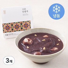 담꽃 고운 단팥죽 (냉동), 250g, 3개