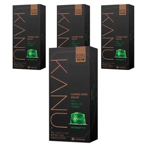 카누 바리스타 머신 전용 캡슐커피 케어링스타 디카페인, 9.5g, 10개입, 4개