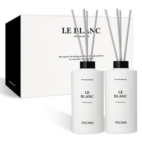 에이로마 르블랑 디퓨저 세트, 테라스우드, 500ml, 2개