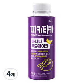 피키타카 대상 바나나 푸드쉐이크, 40g, 4개