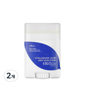 이즈앤트리 히아루론산 에어리 선스틱 SPF50+ PA++++, 22g, 2개