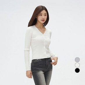 스파오 여성용 소프트얀 슬림 골지 카디건 SPCKF23W12