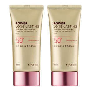 더페이스샵 파워 롱래스팅 핑크 톤업 선로션 SPF50+ PA++++, 50ml, 2개