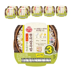 오뚜기 식감만족 부드러운 현미 잡곡밥, 210g, 24개