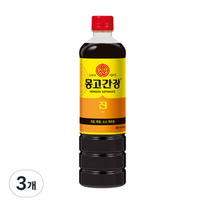 몽고간장 진, 900ml, 3개