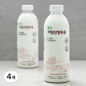 이담 이슬담은 산양우유, 750ml, 4개