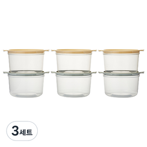 바로먹는 따뜻한 국용기 620ml 6p 보관용기 세트