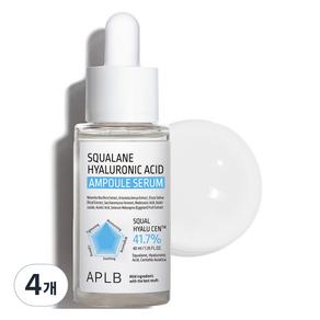 APLB 스쿠알란 히알루론산 앰플 세럼, 40ml, 4개