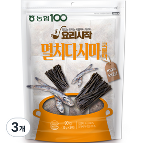 농협 멸치 다시마 국물팩 6p, 90g, 3개