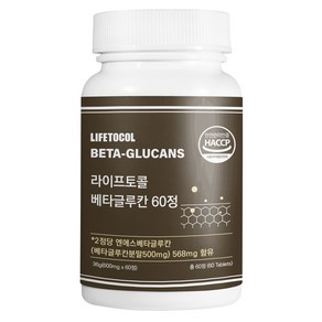 라이프토콜 베타글루칸 250mg 36g