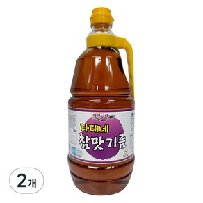 해찬나래 다대네 참맛기름, 1.8L, 2개