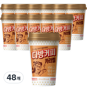 소와나무 다방커피 카라멜, 250ml, 48개