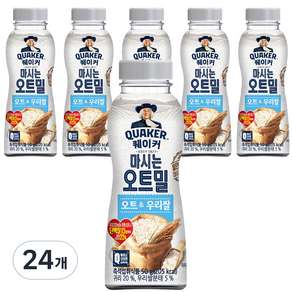 퀘이커 마시는 오트밀 오트&우리쌀, 50g, 24개