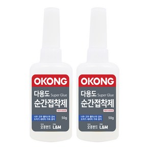 오공 다용도 순간접착제 50g, 2개