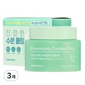 토니모리 어성초 시카 쿨링 수분 크림, 100ml, 3개