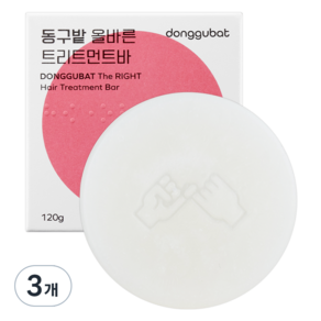 동구밭 올바른 트리트먼트바, 100g, 3개