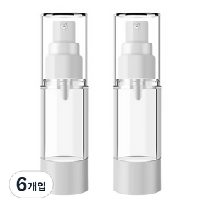 DM 뷰티 휴대용 스프레이 공병 플랫 진공 50ml, 혼합 색상, 6개