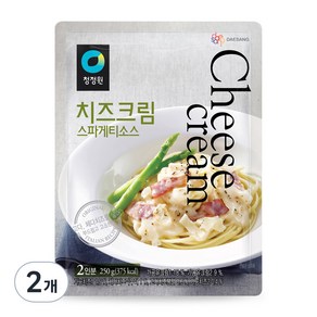 청정원 치즈크림 스파게티소스, 250g, 2개