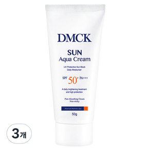 DMCK 썬 아쿠아 크림 SPF50+ PA+++, 50g, 3개