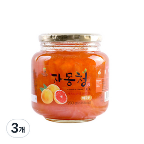 해맑음 새콤달콤 자몽청, 950g, 3개