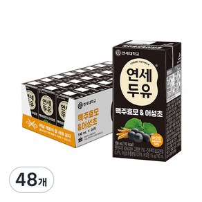 연세두유 맥주효모 & 어성초 두유, 190ml, 48개