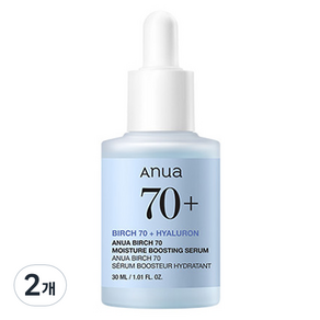 아누아 자작나무 70 수분 부스팅 세럼, 30ml, 2개